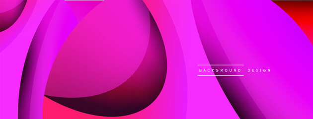 Creative geometric wallpaper. Minimal abstract background. Circle and wave composition vector illustration for wallpaper banner background or landing page