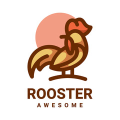 Illustration vector graphic of Rooster, good for logo design