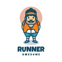 Illustration vector graphic of Runner, good for logo design