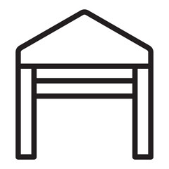 garage line icon