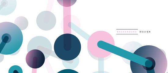 Network concept abstract background. Dots connection. Big data idea. Business template for wallpaper, banner, background or landing