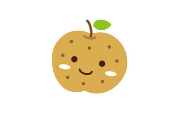梨キャラクター　線なし