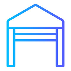 garage gradient icon