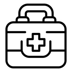 Menopause first aid kit icon outline vector. Hormone health. Female balance