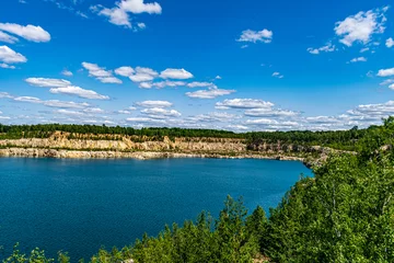 Foto op Canvas landscape with lake and blue sky © Костянтин Вєркєєв