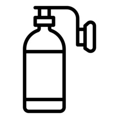 Oxygen tube icon outline vector. Medical concentrator. Home equipment