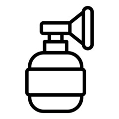 Portable oxygen mask icon outline vector. Nasal health. Medical home
