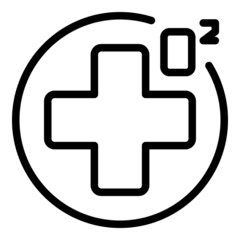 Medical oxygen icon outline vector. Portable therapy. Oximeter pulse