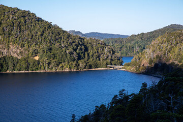 Fototapeta premium lake and mountains