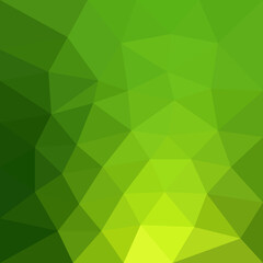 Obraz na płótnie Canvas Green polygonal vector abstract background