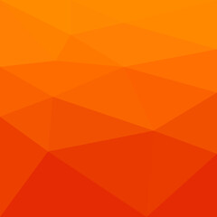 Orange polygonal vector abstract background