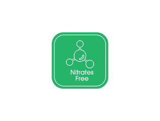 nitrates free icon vector illustration