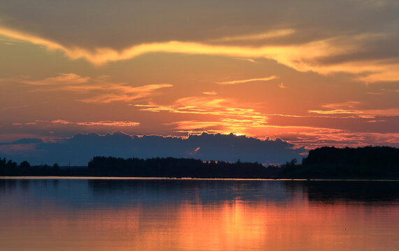 Evening on the Irtysh River © alekskai