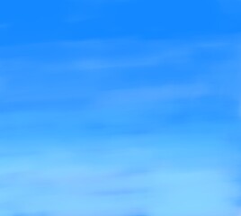 晴れの日の空のイメージ素材「水彩」