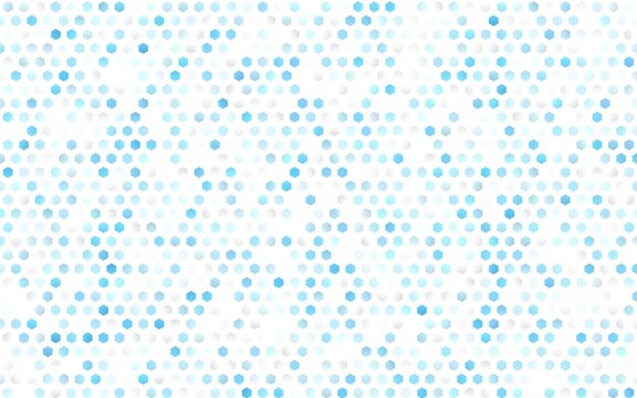 Light BLUE vector pattern with colorful hexagons.