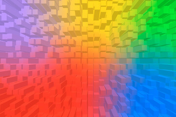 Vivid abstract background - Cubes