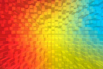 Vivid abstract background - Cubes