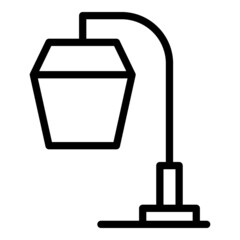 Led lamp icon outline vector. Home light. Modern office