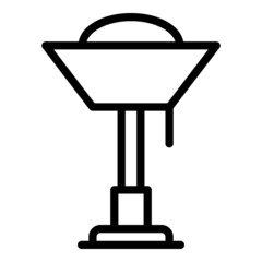 Electric lamp icon outline vector. Office light. Home illumination