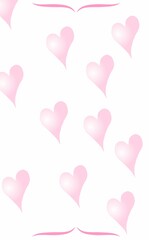 Fototapeta na wymiar pink hearts background