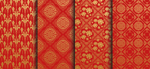 Background patterns in Chinese Japanese style