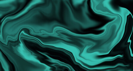Black green background. Illustration of fabric or paint streaks. Rich texture. Beautiful texture for backgrounds.