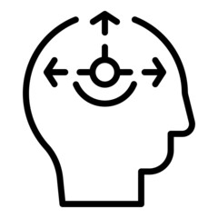 Skills achievement icon outline vector. Stress growth. Salary support