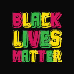 black lives matter lettering