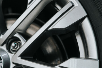 close-up of the alloy wheel.