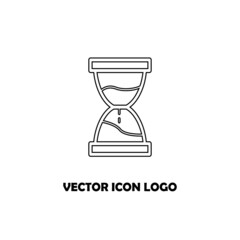 Hourglass web icon. vector design