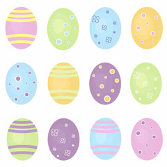 easter eggs set