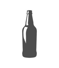 beer bottle icon. vector illustration