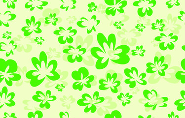 Geometric ethnic pattern seamless flower color Green. seamless pattern. Design for fabric, curtain, background, carpet, wallpaper, clothing, wrapping, Batik, fabric,Vector illustration