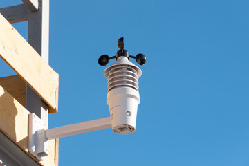 Mini pressure gauge and outside mounted thermometer.