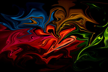 Abstract background with liquid metal colors