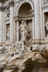 Fototapeta na wymiar Statue of the greek god Oceanus in Rome 