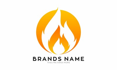 Modern blaze symbol icon logo