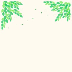 新緑　春　葉　緑　フレーム