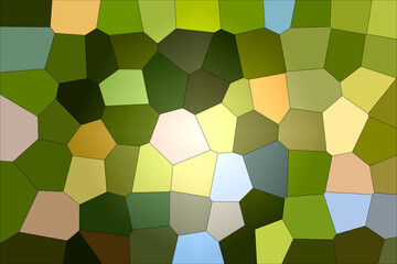 Abstract background with geometric honeycomb shape pattern and colorful tones.