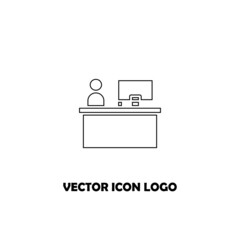 Business vector icon logo illustration