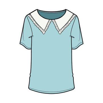 Women’s Peter Pan Collar T-shirt