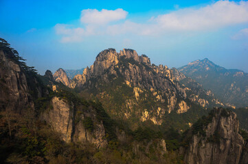 Naklejka premium Huangshan Scenic Spot, located in Huangshan City, Anhui Province, China