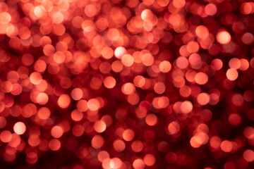 Red festive sparkling background. Backdrop for Valentine's Day.