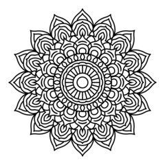 Mandala vector and line art. Black and white flower mandalas. Handmade, mandala vector background.
Islam, Arabic, Indian, Ottoman motifs.