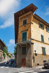 Charming narrow streets of Florence town. Tuscany, Italy.