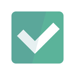 Modern check box icon. Vector.