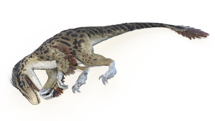 3d rendered illustration of an Utahraptor