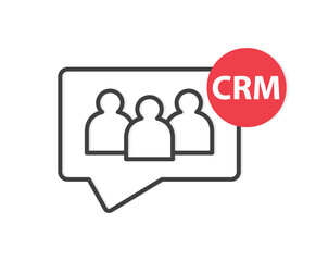 CRM (Customer Relationship Management) concept- vector illustration
