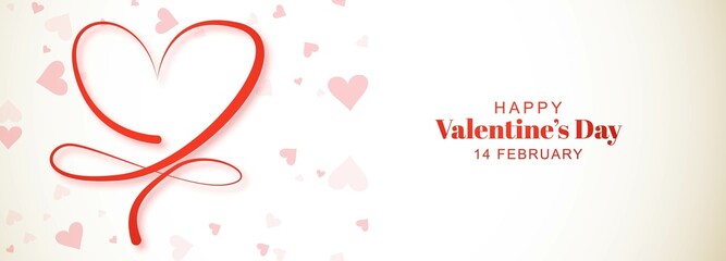 Happy Valentine's Day banner template
