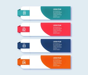 .Business infographic set of steps design